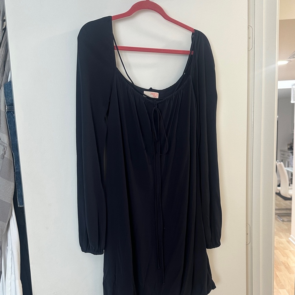 Samantha Treacy Navy bubble bottom dress Long Sleeve